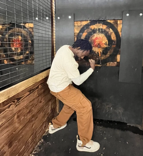Family friendly axe throwing entertainment venue in North Plains, Oregon.
