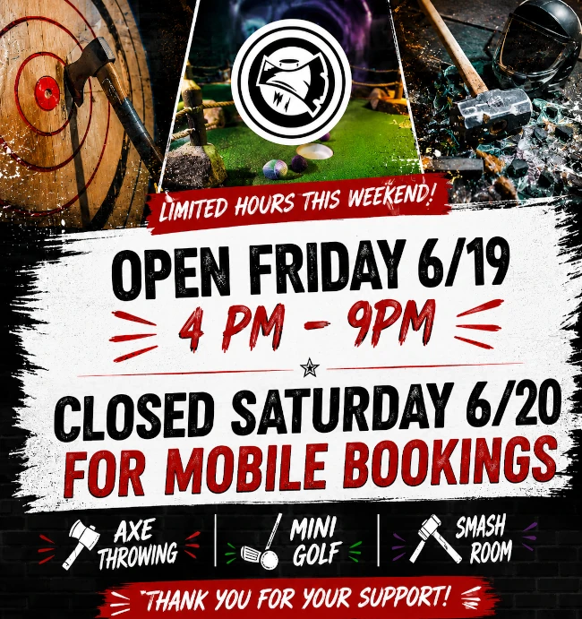 closed 6/20 for Mobile Events
