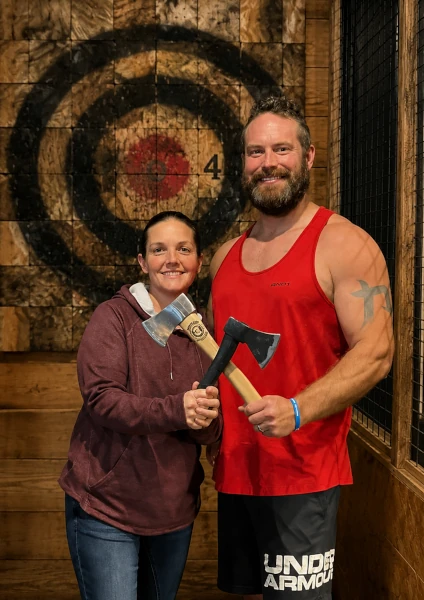 Locally owned and operated axe throwing venue in North Plains, OR.